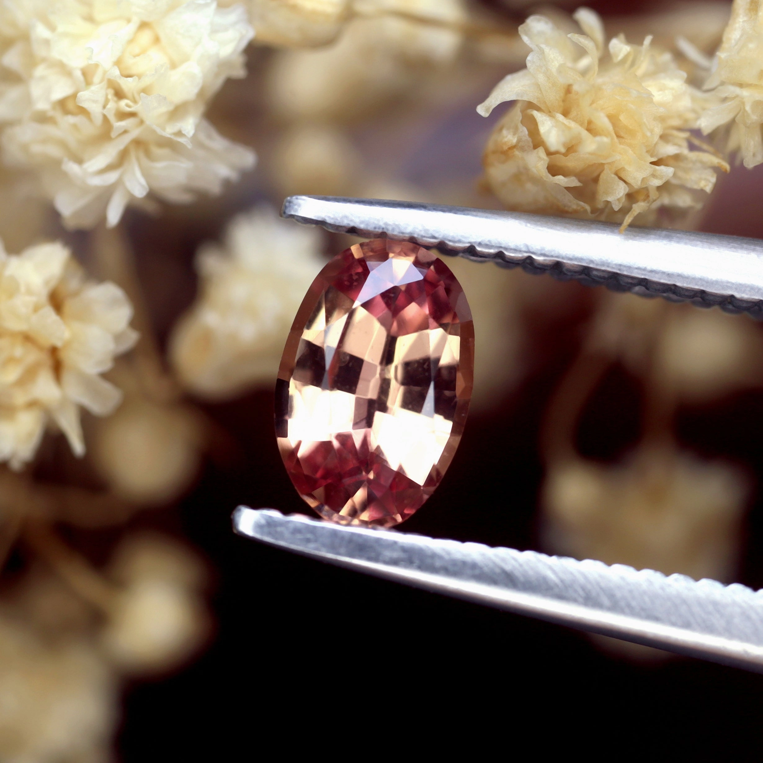 0.53ct Certified Natural Peach Sapphire