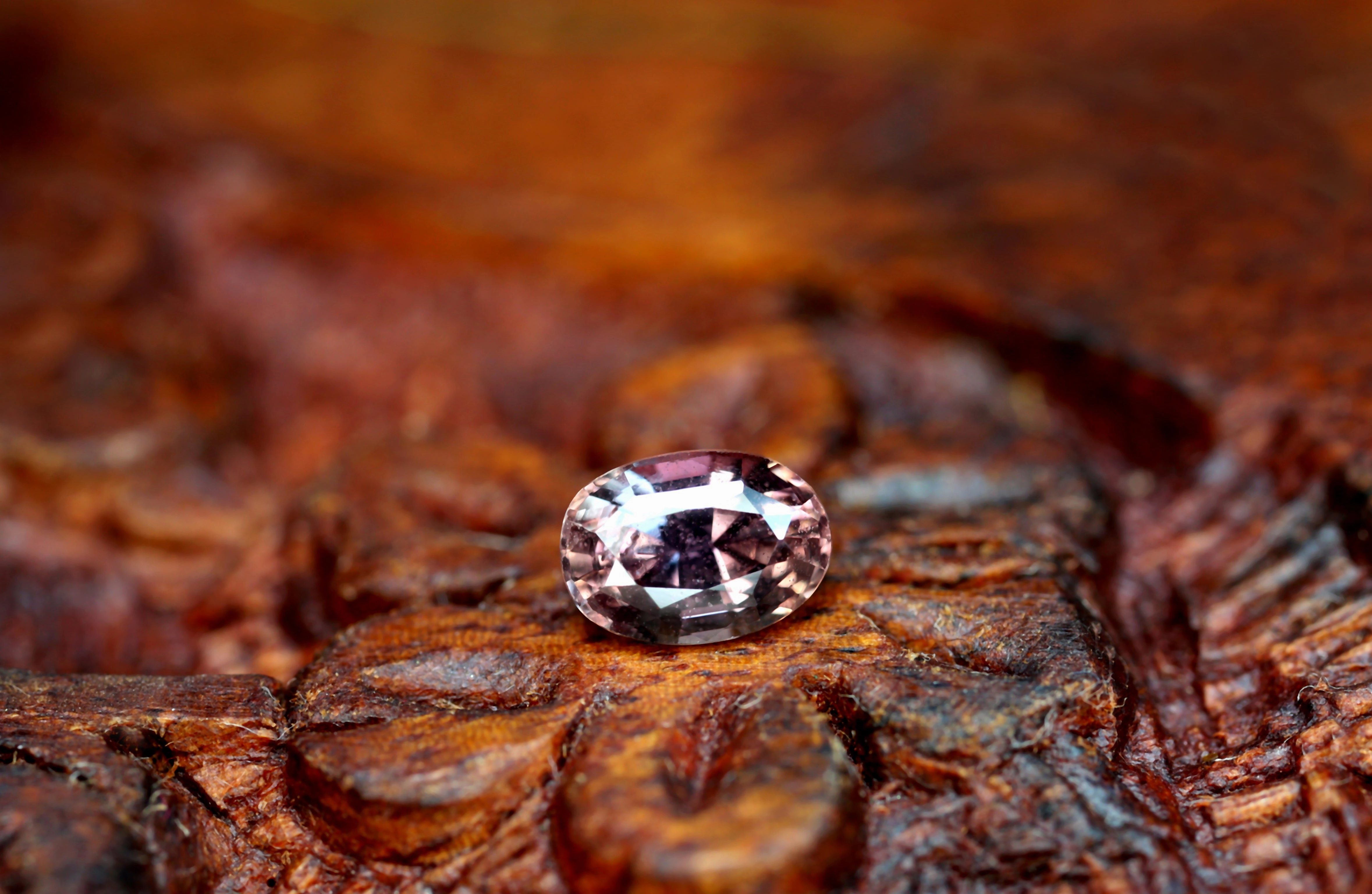 0.76ct Certified Natural Peach Sapphire