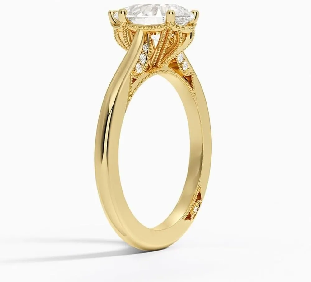 1-3 Carat Pear Cut Solitaire VVS1 Colorless Moissanite Engagement & Promise Ring for Women, Bridal Set in 10K 14K 18K Solid Gold & 925 Sterling Silver