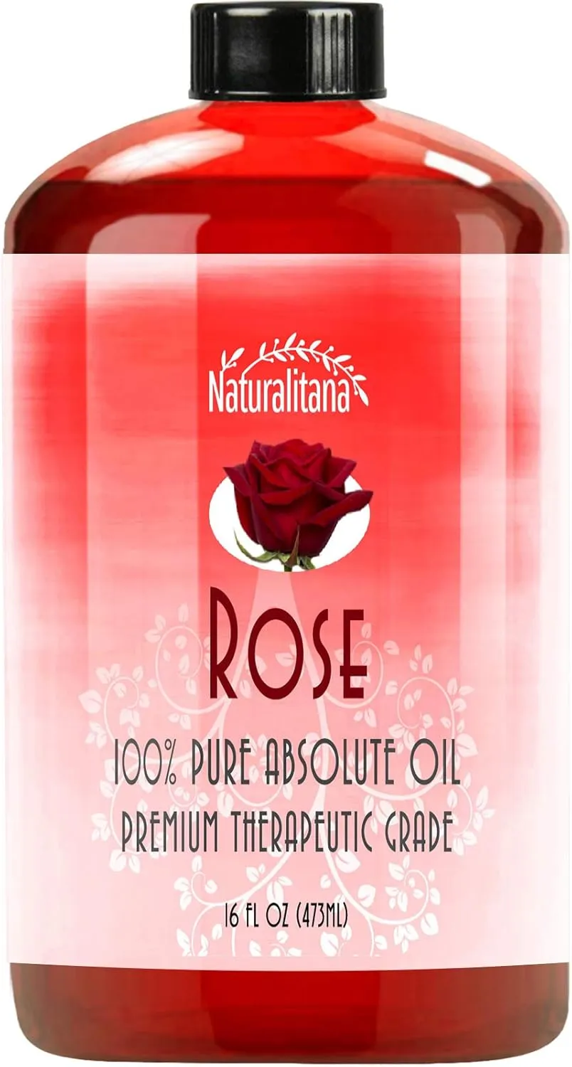 16oz Rose Essential Oil for Aromatherapy, Diffuser, Soap, Bath Bombs, Candle & Soap Making