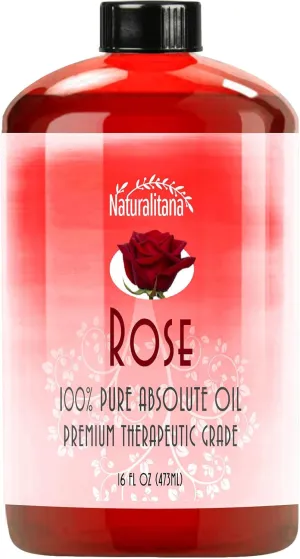 16oz Rose Essential Oil for Aromatherapy, Diffuser, Soap, Bath Bombs, Candle & Soap Making