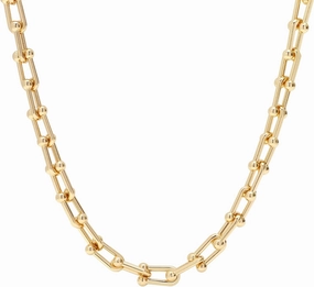 18K Gold Plated Dainty Cuban Choker Necklace Herringbone Snake Necklace Paperclip Chain Layered Necklaces for Women Jewelry