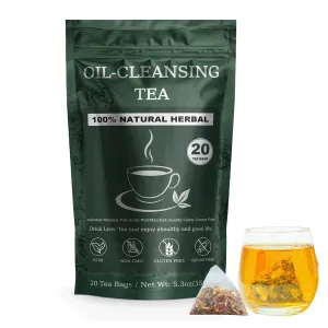 20 Bags Oil Cleansing Tea, Oil Reducing Tea for Liver, 10 Herbal with Excellent Formula (1)
