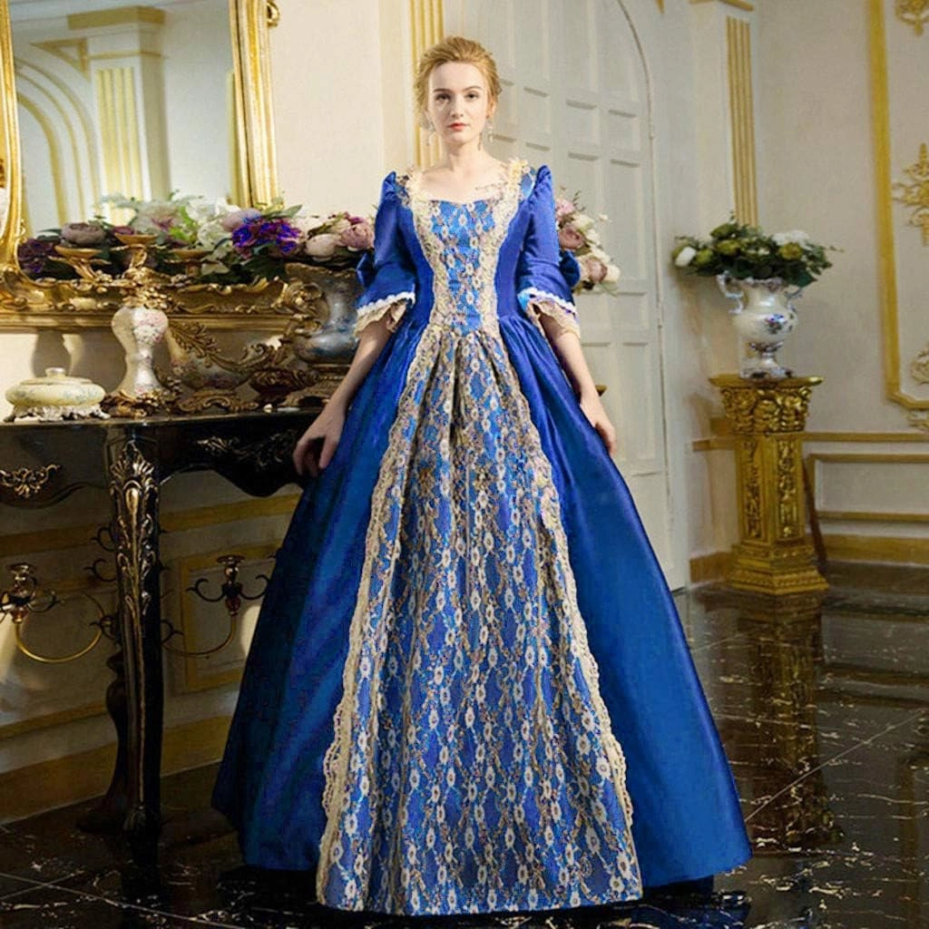 2024 Princess Dress Sleeve Womens Gothic Retro Dress Vintage Half Court Women's Dress Loose Casual Dresses Women