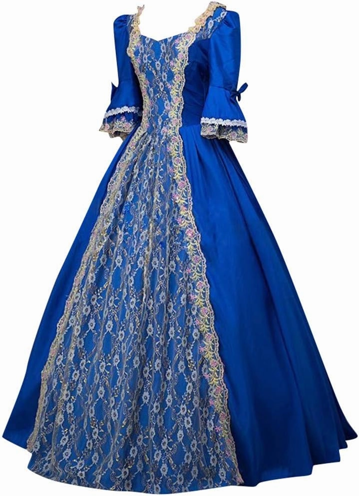 2024 Princess Dress Sleeve Womens Gothic Retro Dress Vintage Half Court Women's Dress Loose Casual Dresses Women