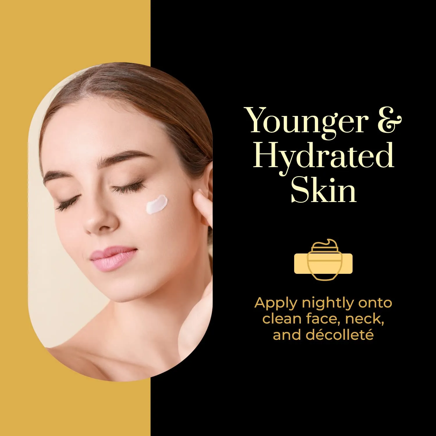 24K Gold & Collagen Day/Night Moisturizer Set - Dermatologist Tested, Hydrating, Anti-Aging Cream, Natural Ingredients, Cruelty Free Korean Skin Care, All Skin Types - Value Pack