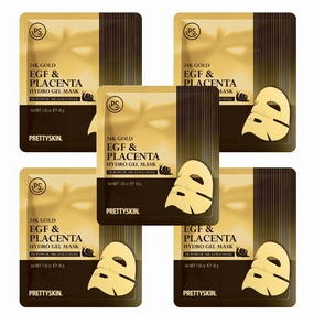 24K Gold Snail EGF & Placenta Hydrogel Mask Sheet (Pack of 5)