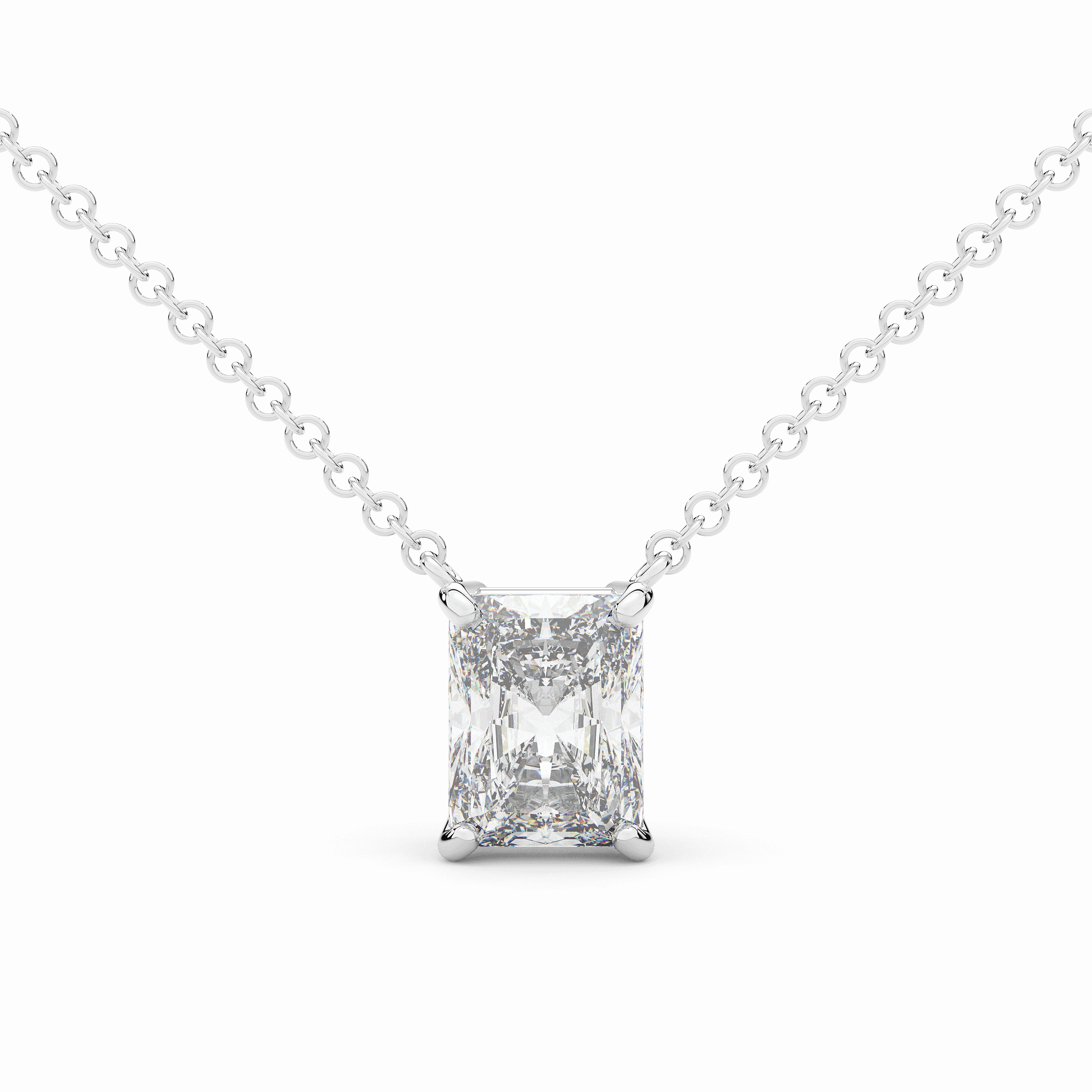 2.00CT CERTIFIED RADIANT LAB DIAMOND SOLITAIRE PENDANT