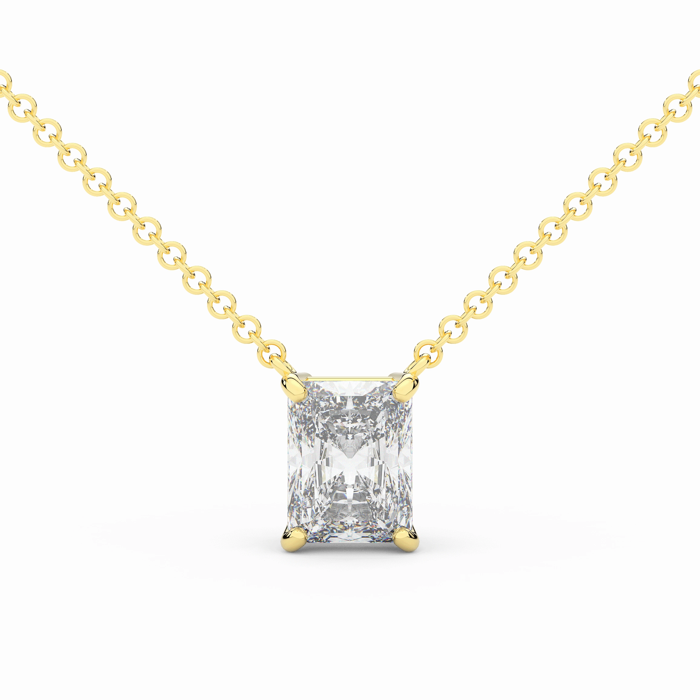 2.00CT CERTIFIED RADIANT LAB DIAMOND SOLITAIRE PENDANT