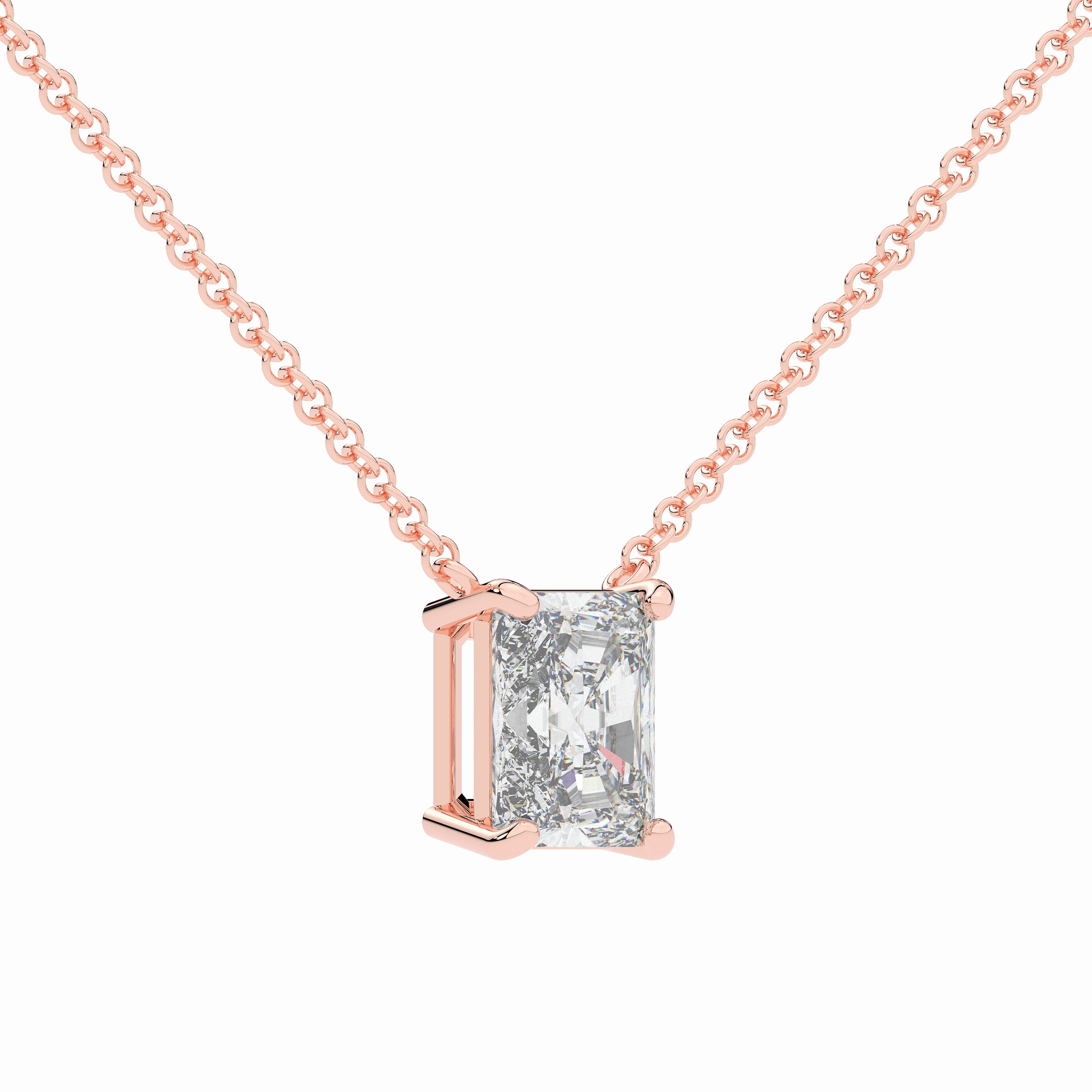 2.00CT CERTIFIED RADIANT LAB DIAMOND SOLITAIRE PENDANT
