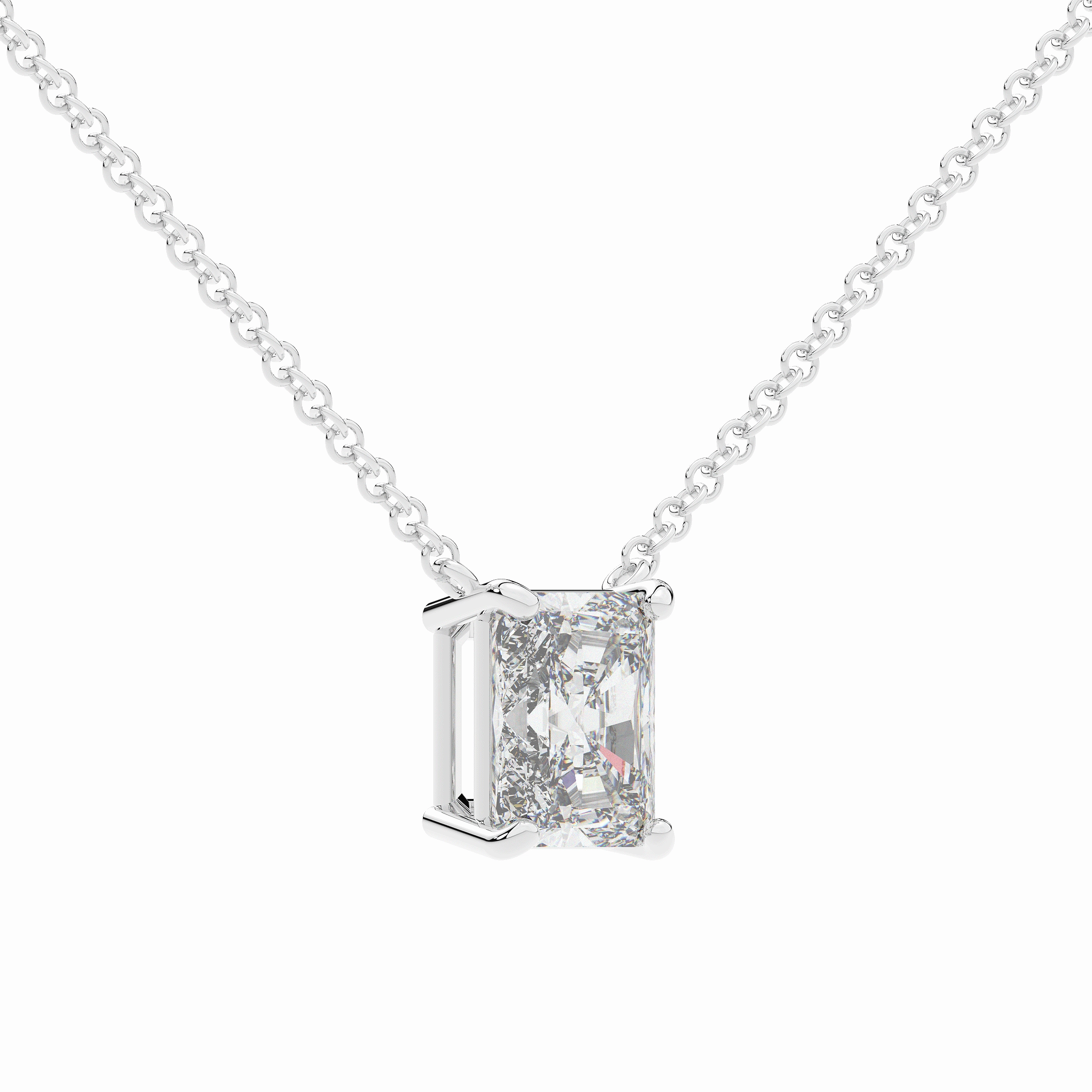 2.00CT CERTIFIED RADIANT LAB DIAMOND SOLITAIRE PENDANT