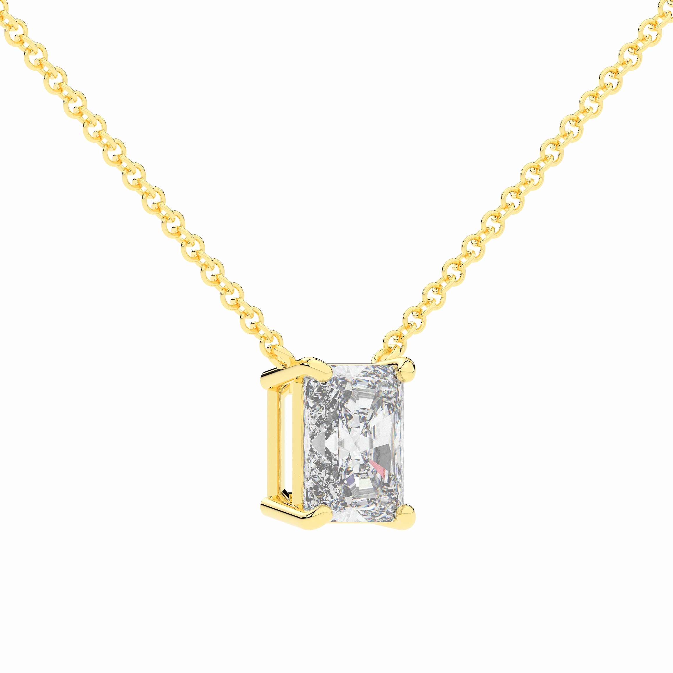 2.00CT CERTIFIED RADIANT LAB DIAMOND SOLITAIRE PENDANT