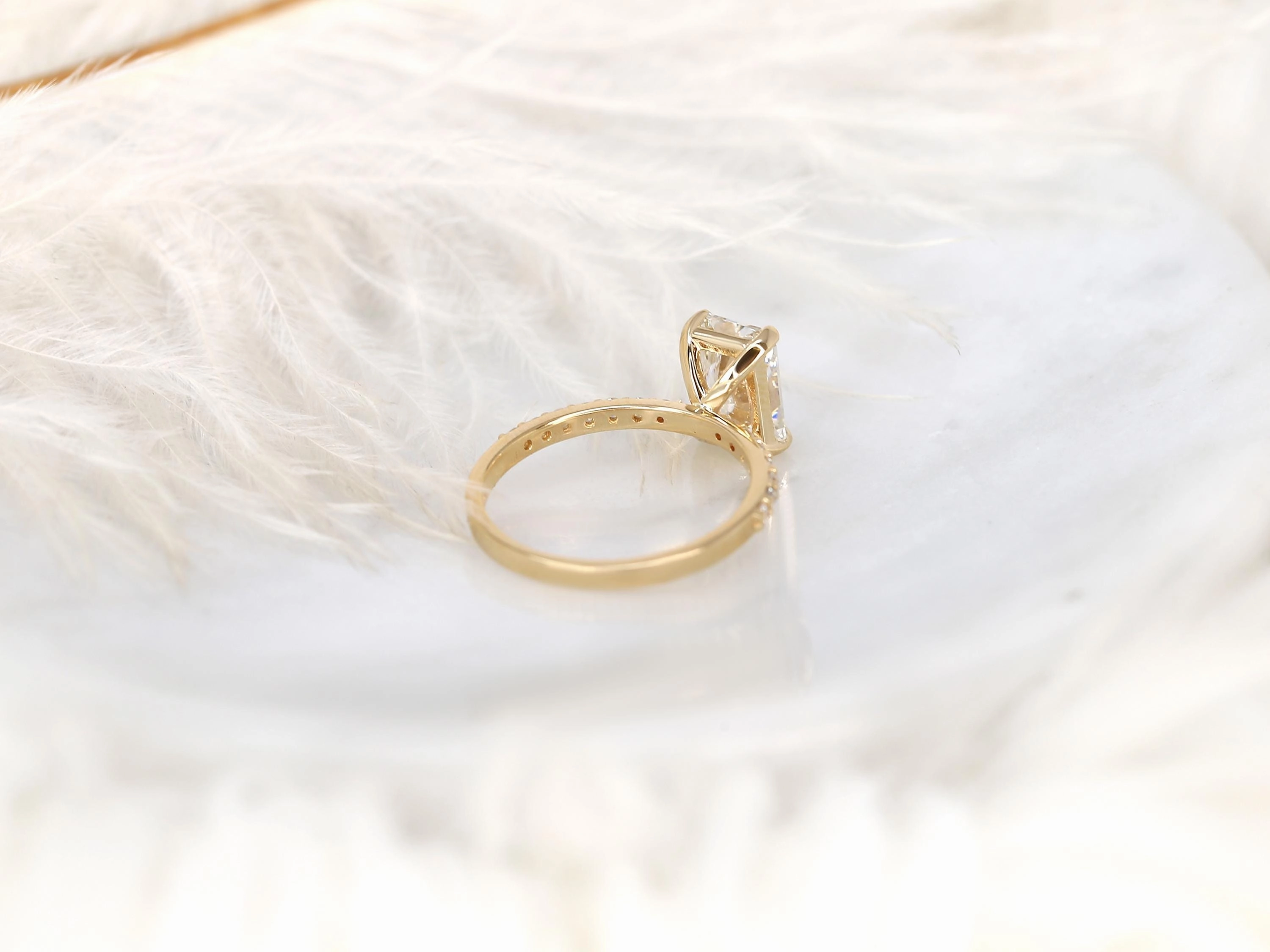 2.01ct Bryce 14kt Gold Diamond Radiant Solitaire Ring