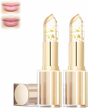 2PCS Transferproof Color Changing Lipstick,2026 Changing Lipstick Gold Foil for Women, Lipstick Gold Foil for Women Deep Nourishment(B)