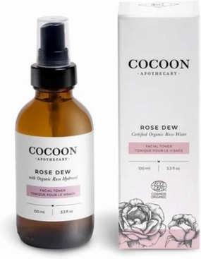3.3 fl oz Rose Dew Facial Toner | Ecocert Cosmos Organic, Face Toner for Women,Sensitive,Dry,Normal Skin | Soothe   Cool, Hydration   Antioxidants, Nourish   Rejuvenate, Rose Water