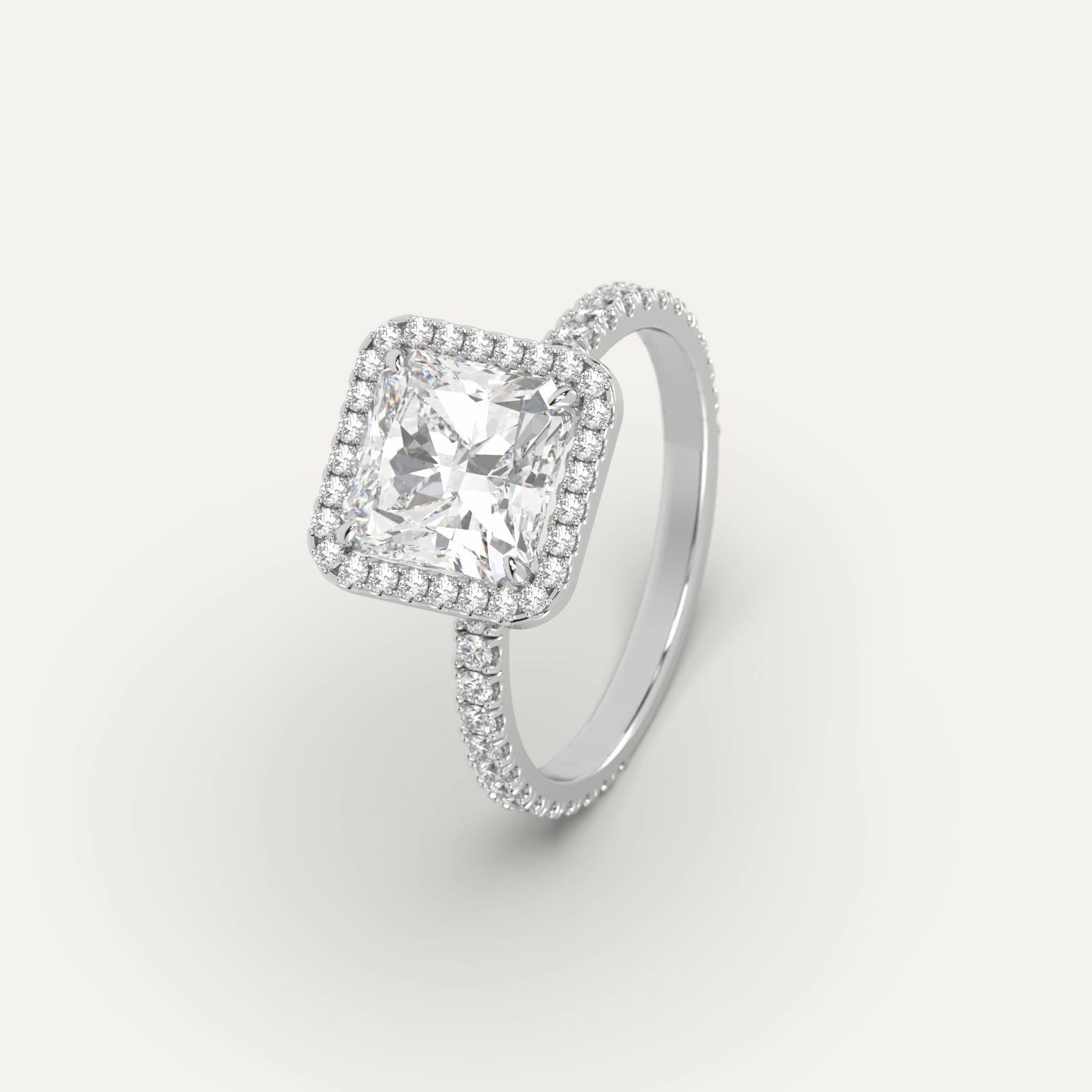 3 carat Radiant Cut Diamond Ring