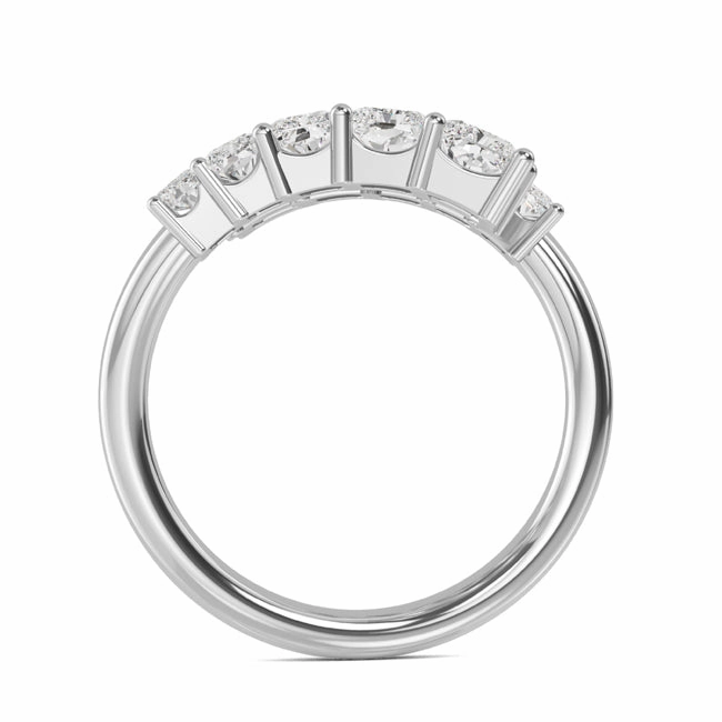 3 Ctw Radiant Graduating Lab Grown Diamond Bypass Ring