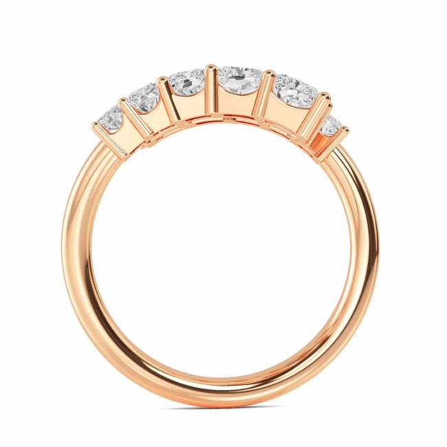 3 Ctw Radiant Graduating Lab Grown Diamond Bypass Ring