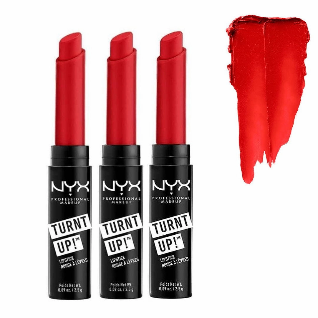 3x NYX Professional Makeup Turnt Up Lipstick TULS 22 Rock Star