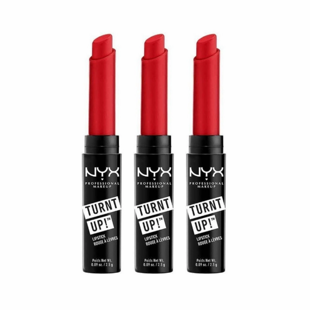 3x NYX Professional Makeup Turnt Up Lipstick TULS 22 Rock Star