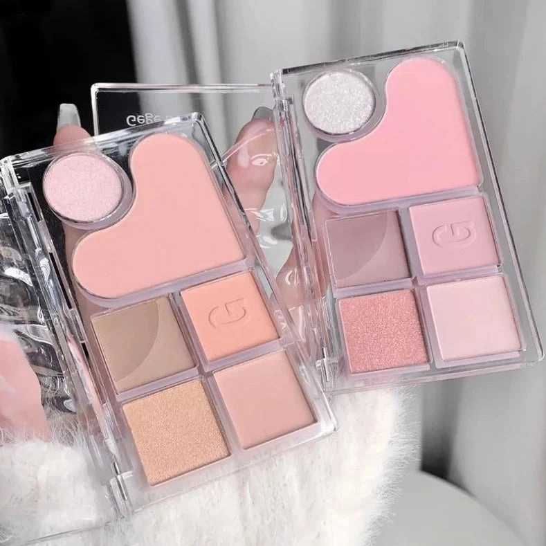 6 Shade Eyeshadow Palette - #02 Strawberry Mood