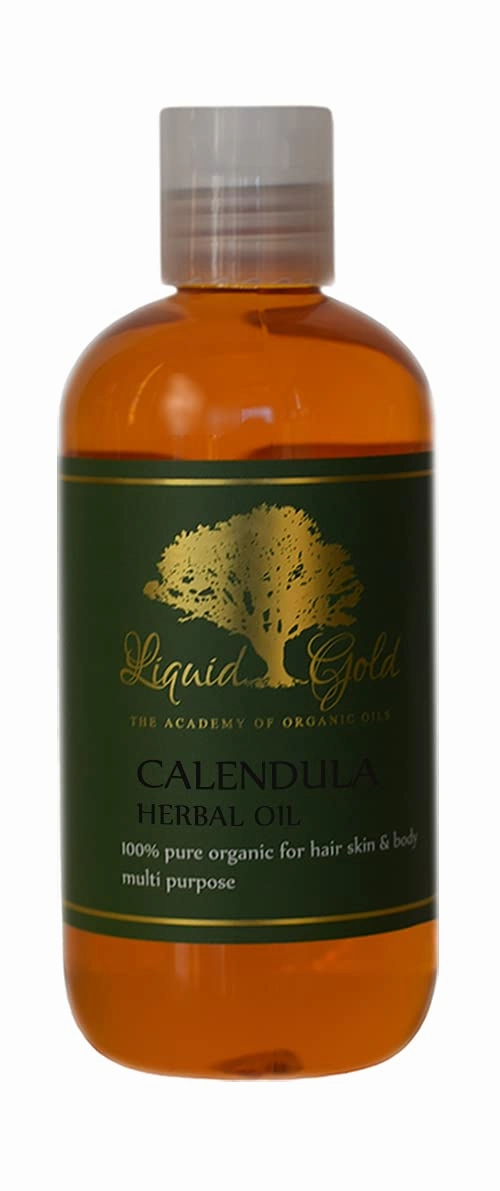 8 oz - Premium Calendula Herbal Infused Oil - Pure Natural Organic Skin Hair Body Care