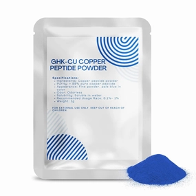 99% GHK-CU Copper Peptide Powder for DIY Skincare - Cosmetic Grade (1G)