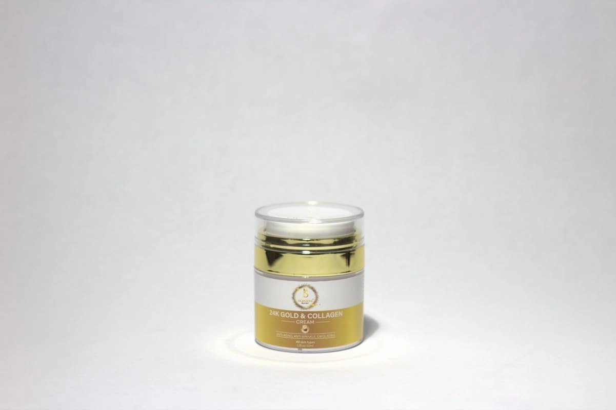 – 24K Gold & Collagen Face Cream | Intense Hydration, Radiance & Anti-Aging | Day & Night Care – 50 ml