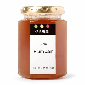 [Fushimi Plum Garden] Plum Jam, 160g, Ripe Plum Nade, Citric Acid, No preservatives or additives, Ripe Plum, Lemon Juice, Natural Jam made only from sugar beet, Koei, Oyahiradayu, Fukudayu