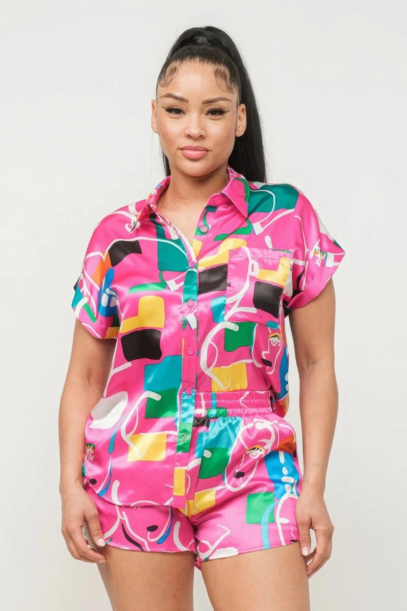 “Life Of The Party” Top And Shorts Set
