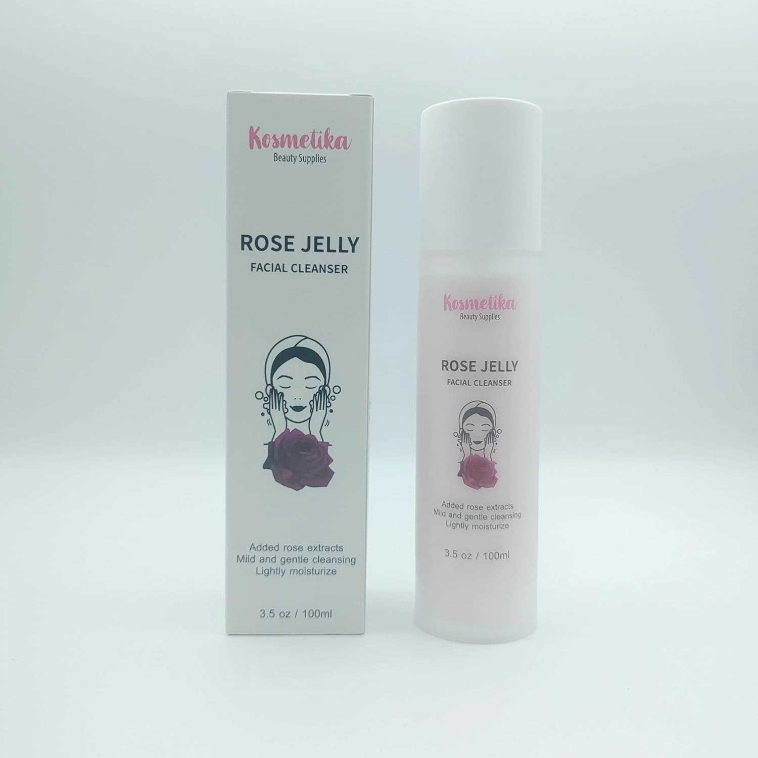 | Rose Jelly Facial Cleanser | Gentle Purifying and Hydrating Gel | Rose Extracts Added | Mild and Delicate Texture | 50g | All Skin Types | | Skin Glow