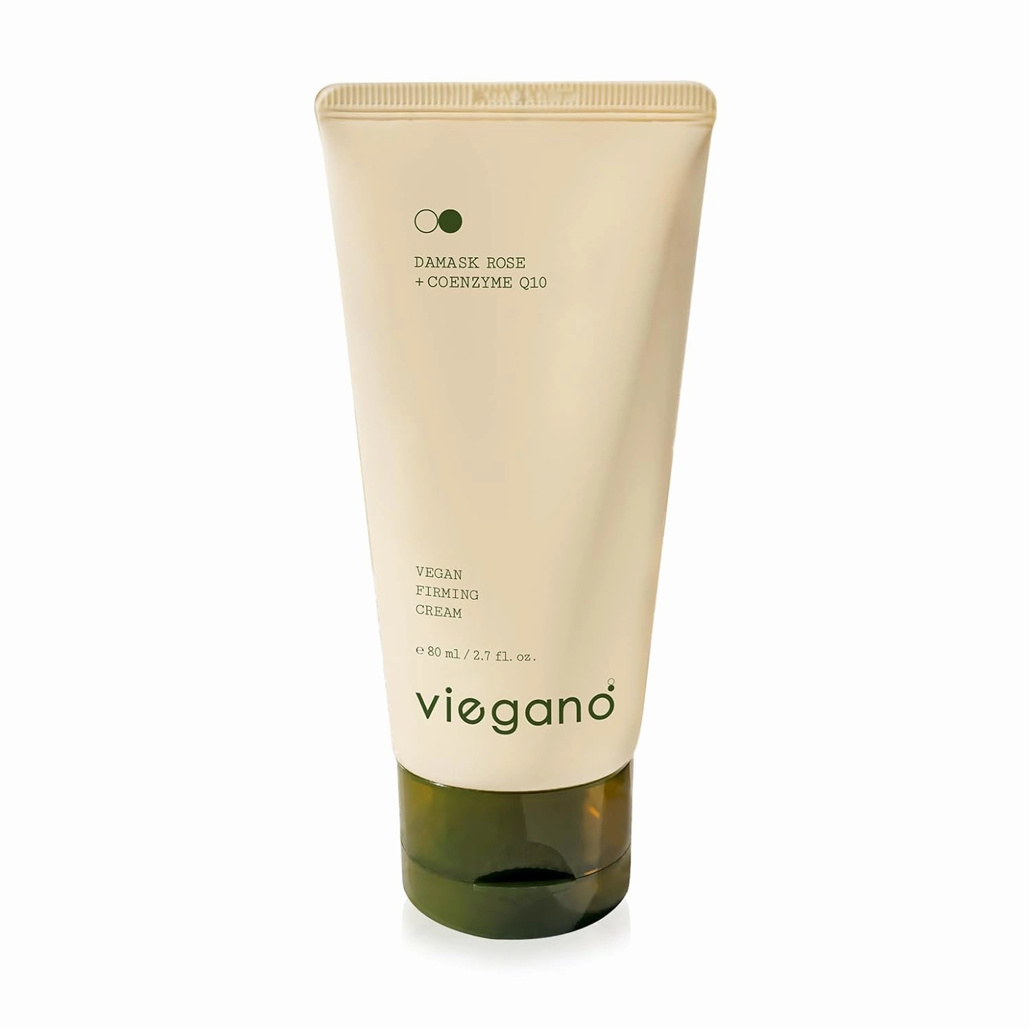 [ viegano ] Firming Cream for Sensitive Skin | Damask Rose   CoQ10 | Korean Moisturizer | Targets Fine Lines & Wrinkles | 100% Vegan | 80 mL