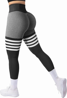 A AGROSTE Seamless Workout Leggings for Women Scrunch Butt Lifting Leggings Booty High Waisted Yoga Pants