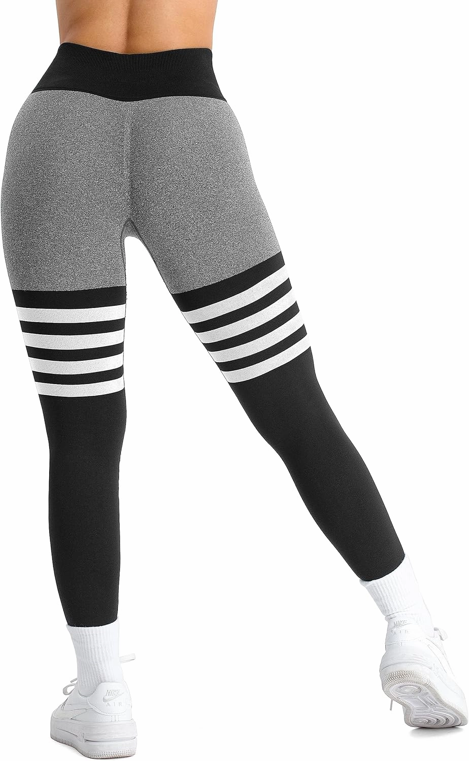 A AGROSTE Seamless Workout Leggings for Women Scrunch Butt Lifting Leggings Booty High Waisted Yoga Pants