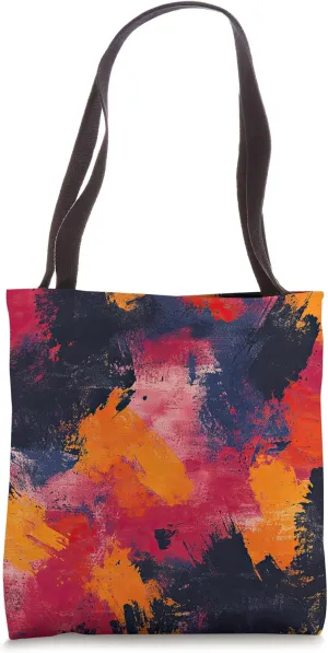 Abstract Bold Strokes Pattern Tote Bag