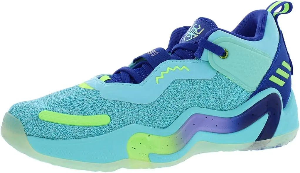adidas D.O.N Issue 3 GCA Unisex Shoes Size 18, Color: Pulse Aqua/Bold Blue/Bright Cyan