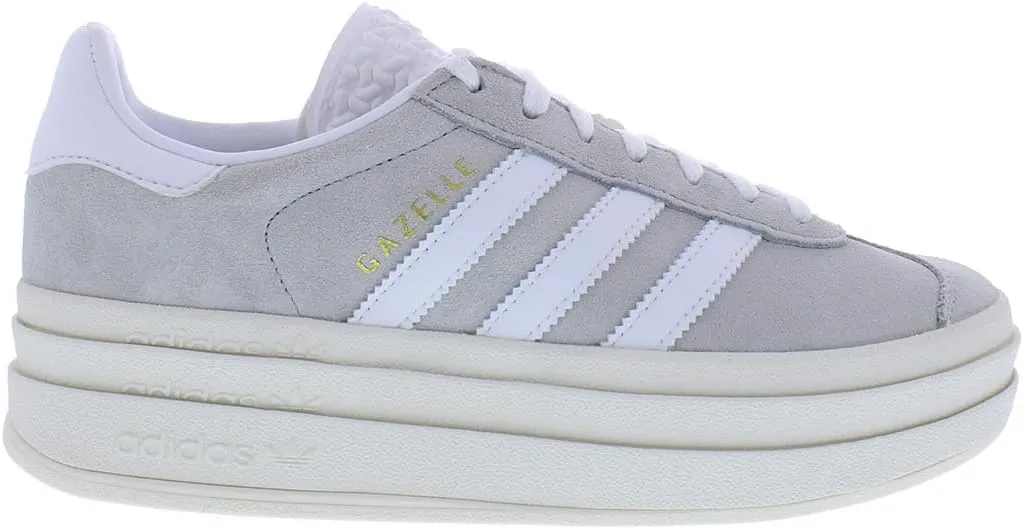adidas Gazelle Bold Womens Shoes Size 7.5, Color: Grey/White-Grey