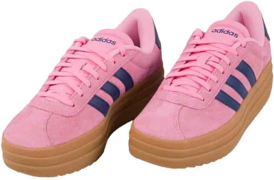 ADIDAS VL Court Bold Womens Platform Shoes Pink/Blue