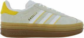 adidas Gazelle Bold Womens Shoes Size 8, Color: Grey/Yellow/Brown-Off-White