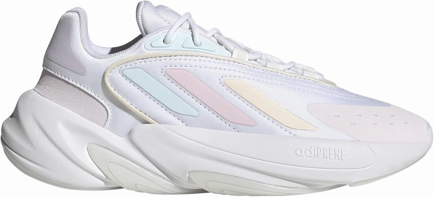 adidas Originals Girl's Ozelia (Big Kid) White/Almost Pink/Almost Blue 5.5 Big Kid M