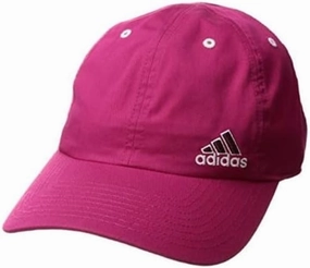 adidas Women's AEROREADY C Squad Cap, Adjustable Strap - Bold Pink/Maroon/White