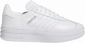 adidas Womens Gazelle Bold Triple White IE5130 Size 8.5