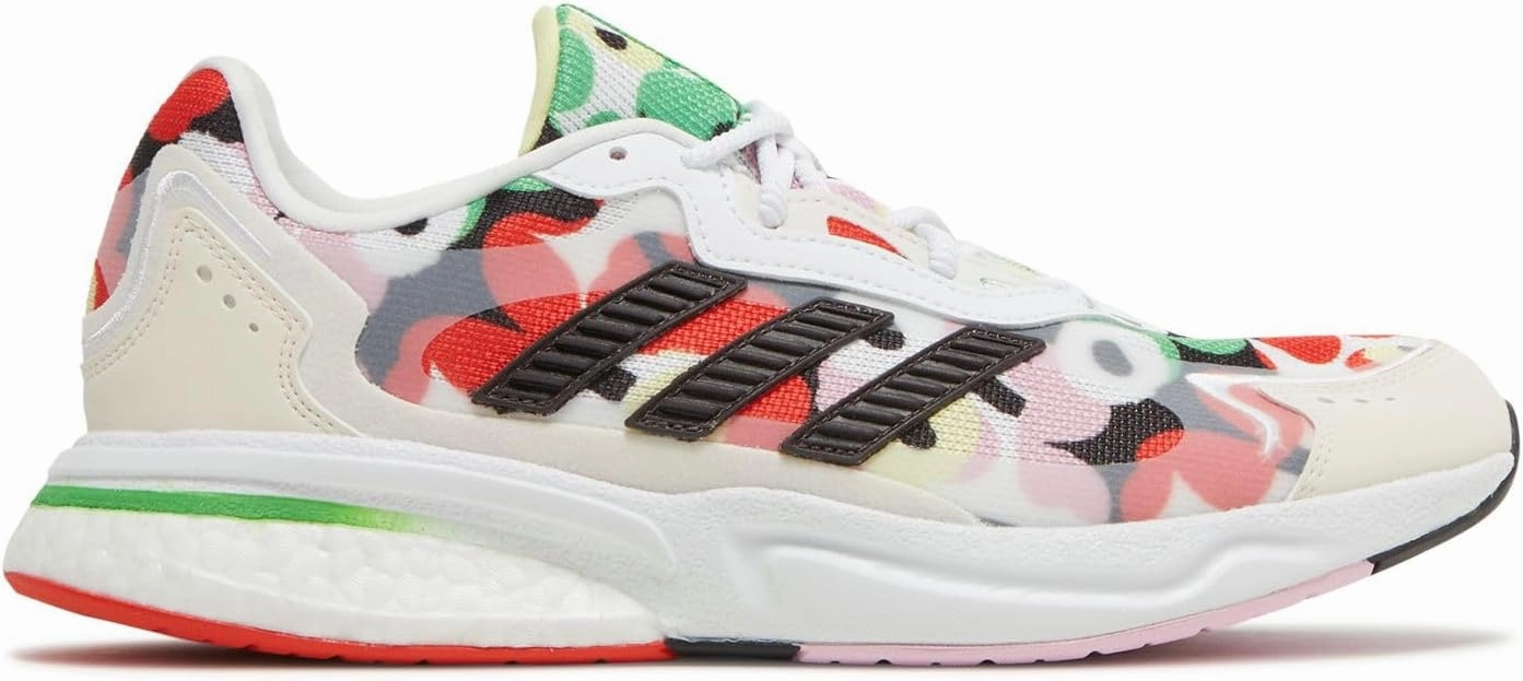 adidas Womens SN1997 x Marimekko Shoes, Cloud White/Trail Brown/Pearl Citrine
