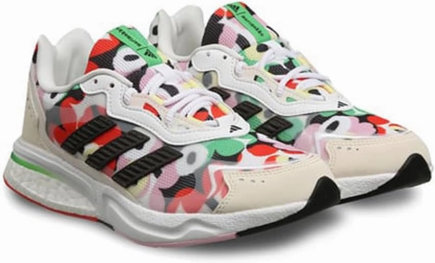 adidas Womens SN1997 x Marimekko Shoes, Cloud White/Trail Brown/Pearl Citrine