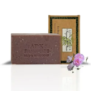 Adirondack Fragrance & Flavor Farm ADK Natural Mud & Rose Soap Bar 16 oz., Handmade Vegan Olive Oil Body Soap for Dry and Sensitive Skin, Moisturising for Men, Women & Babies