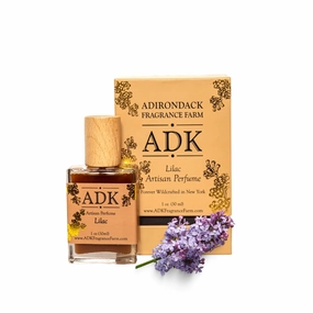 Adirondack Fragrance & Flavor Farm ADK Lilac Botanical Perfume Spray 1 oz (30 mL), Natural Hypoallergenic & Clean Perfume for Women & Men with Notes of Lilac, Heliotrope & Cedar