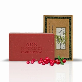 Adirondack Fragrance & Flavor Farm ADK Natural Cranberry Rose Soap Bar 16 oz., Handmade Vegan Olive Oil Body Soap for Dry and Sensitive Skin, Moisturising for Men, Women & Babies