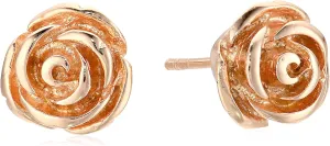 Amazon Essentials 925 Sterling Silver Rose Gold Earrings for Women, Nickel-Free Hypoallergenic Jewelry Gift, Push Back Stud Earrings , (previously Amazon Collection)