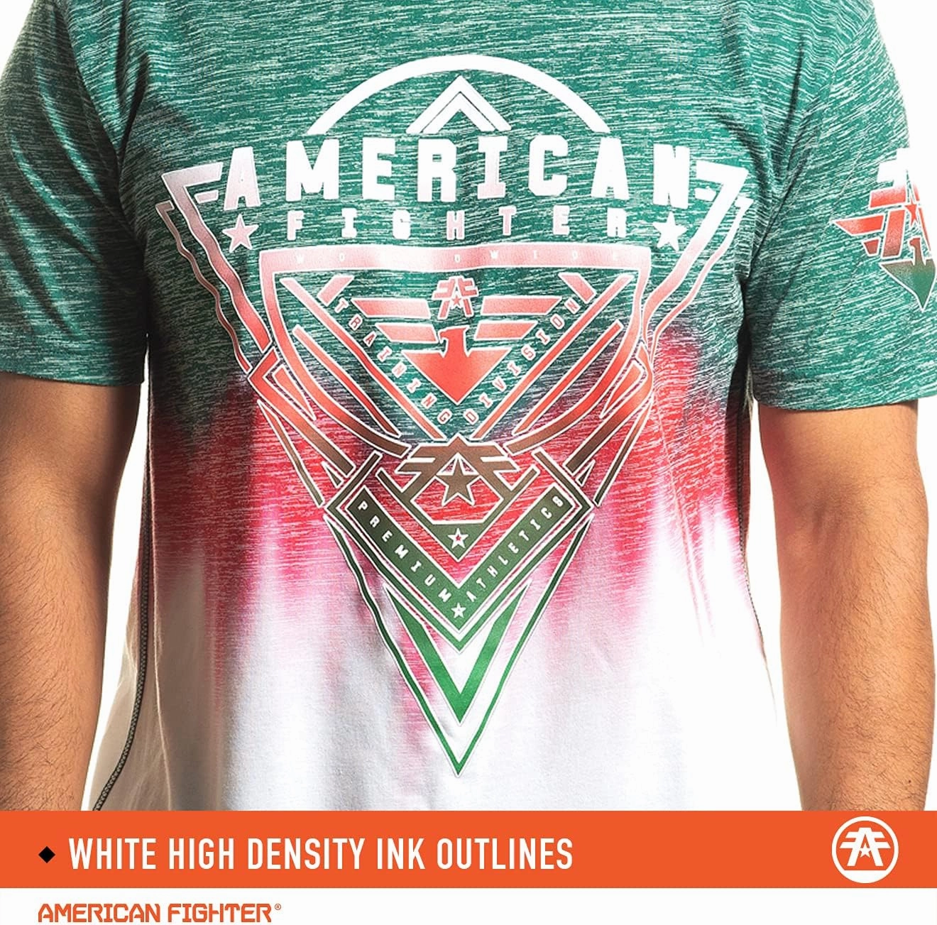 American Fighter Mens Sublimated T-Shirt Colored Short Sleeve Shirts for Men.