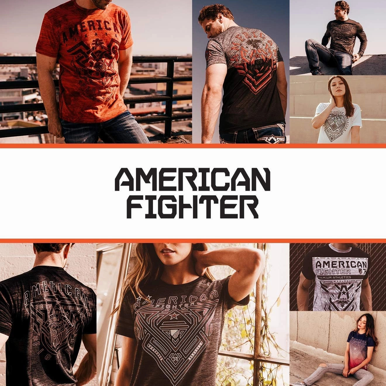 American Fighter Mens Sublimated T-Shirt Colored Short Sleeve Shirts for Men.